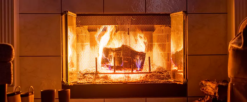 Mendota Hearth Landscape Fireplace Installation in Westminster, Maryland