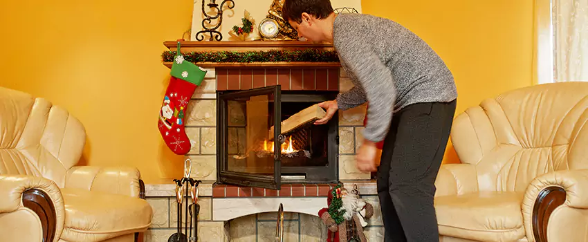 Rusted Metal Fireplace Restoration in Westminster, Maryland